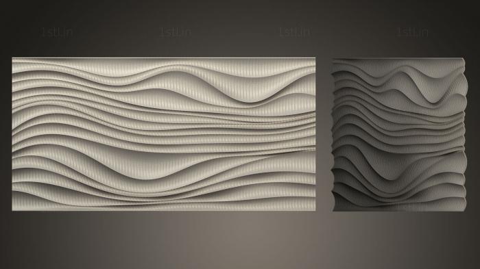 Geometrical panel (PGM_0217) 3D model for CNC machine